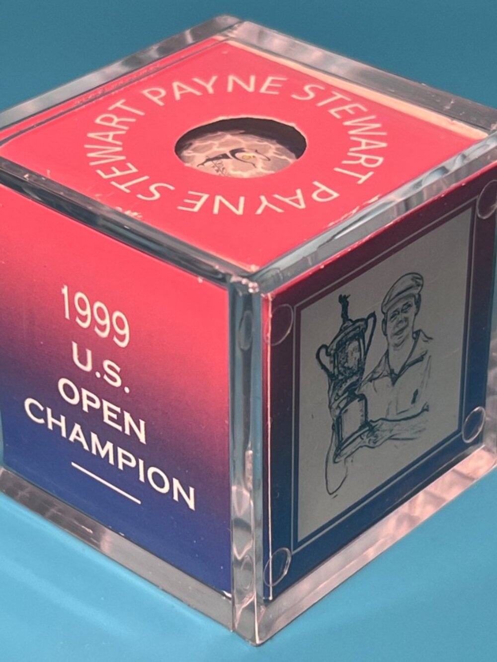 1999, Payne Stewart, "U.S. OPEN" Commemorative Golf Ball W/ Case (Vintage/ Rare)